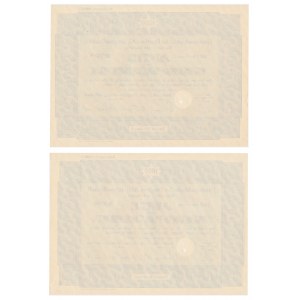 Niederschlesische Bergbau Aktiengesellschaft, shares of 1,000 marks 1937 (2 pieces).