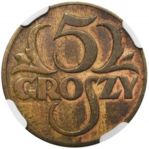5 groszy 1934 - NGC XF DETAILS - RZADKIE