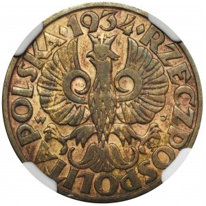 5 pennies 1934 - NGC XF DETAILS - RARE