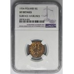 5 pennies 1934 - NGC XF DETAILS - RARE