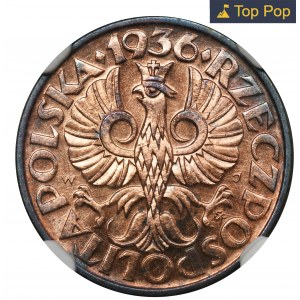 2 grosze 1936 - NGC MS67 RB