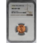 2 Pfennige 1936 - NGC MS66+ RD