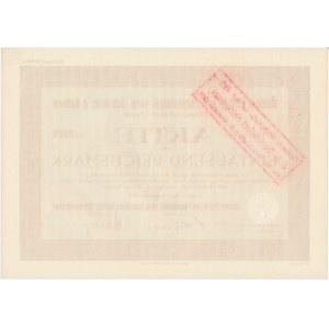 Szczecińska Fabryka Papieru, Anteil 1.000 Mark 1929