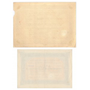 Cukrownia Wróblin, akcje 400-5.000 marek 1923-1928 (2 szt.)