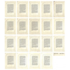 Schlesische Landeskreditanstalt, pledge letters 100-5,000 marks 1936-1944 (19 pieces).