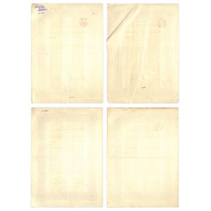 Schlesische Landschaft, pledge letters 100-5,000 marks 1926 (4 pieces).