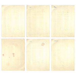 Schlesische Landschaft, pledge letters 100-5,000 marks 1927 (6 pieces).