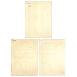 Schlesische Landschaft, listy zastawne 100-500 marek 1927 (3 szt.)