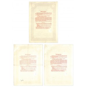 Pommersche Landschaft, pledge letters 500-2,000 marks 1940 (3 pieces).