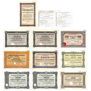 Set of securities Breweries of Germany (10 pieces).