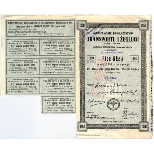 Warschauer Transport- und Schifffahrtsverband, 5 x 250 mkp 1921