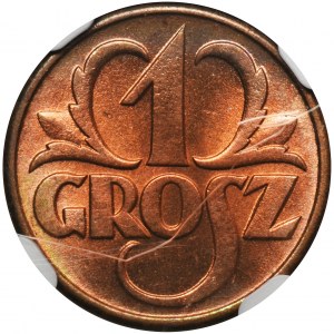 1 penny 1939 - NGC MS66 RB