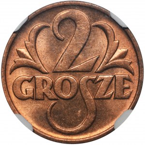 2 pennies 1939 - NGC MS66 RD