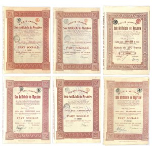 Artificial Silk Joint-Stock Society in Myshowow - set (6 pieces).