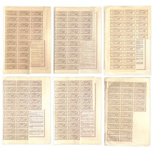 Artificial Silk Joint-Stock Society in Myshowow - set (6 pieces).