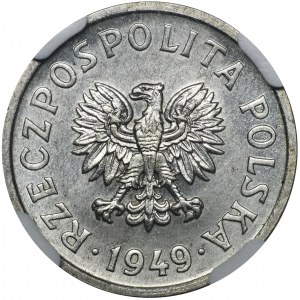 PRÓBA, 20 groszy 1949 Aluminium - NGC MS65 - RZADKIE