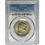 100 zloty 1988 70th Anniversary of the Greater Poland Uprising - PCGS MS67