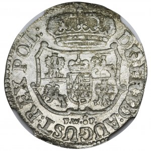 Augustus III of Poland, 1/24 Thaler Dresden 1753 FWôF - NGC MS63