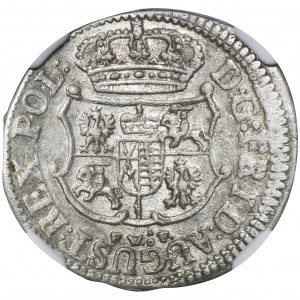 Augustus III of Poland, 1/24 Thaler Dresden 1750 FWôF - NGC AU58