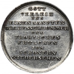 Śląsk, Medal budowa cmentarza Trzebnica 1815 - BARDZO RZADKI