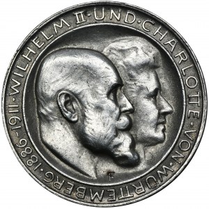 Niemcy, Wirtembergia, Wilhelm II, 3 Marki Stuttgart 1911 F