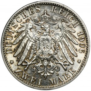 Deutschland, Baden, Friedrich I., 2 Mark Karlsruhe 1906