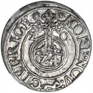 Sigismund III Vasa, 3 Polker Riga 1620 - NGC MS62