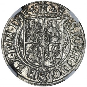 Sigismund III Vasa, 3 Polker Riga 1620 - NGC MS62