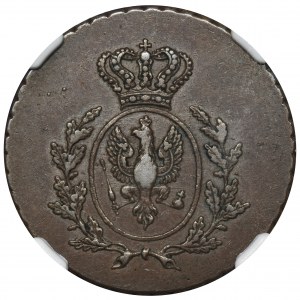 Großherzogtum Posen, 3 Pfennige Breslau 1816 - NGC AU55 BN