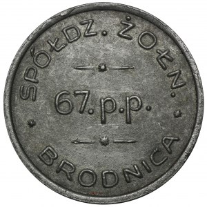 Soldatengenossenschaft des 67. Infanterieregiments, 50 Pfennige Brodnica - RARE