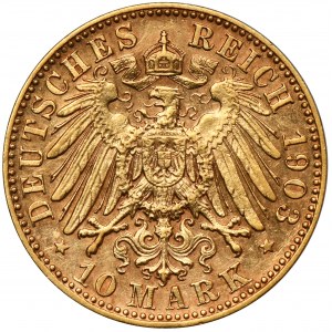 Deutschland, Sachsen, Georg I. Vettin, 10 Mark Muldenhütten 1903 E - RARE