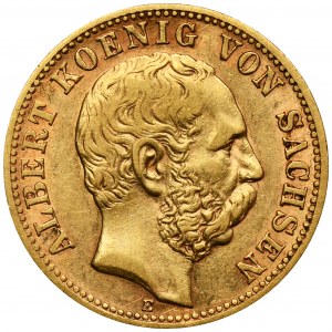 Germany, Saxony, Albert, 10 Marek Muldenhütten 1879 E