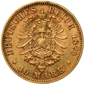 Germany, Saxony, Albert, 10 Marek Muldenhütten 1879 E