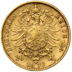 Niemcy, Hesja, Ludwik III, 20 Marek Darmstadt 1873 H