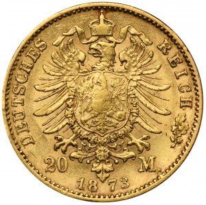 Niemcy, Hesja, Ludwik III, 20 Marek Darmstadt 1873 H