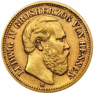 Niemcy, Hesja, Ludwik III, 10 Marek Darmstadt 1878 H