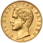 Germany, Bavaria, 10 Mark Munich 1888 D - RARE