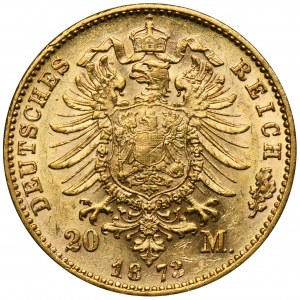Germany, Bavaria, Ludwig II, 20 Mark Munich 1873 D