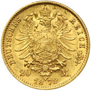 Germany, Baden, Friedrich I, 20 Mark Karlsruhe 1872 G