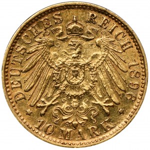 Deutschland, Bayern, Otto, 10 Mark München 1896 D