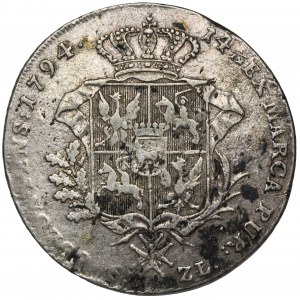 Poniatowski, Thaler 6 zloty Warsaw 1794