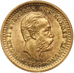 Szwecja, Oskar II, 5 Koron Sztokholm 1899