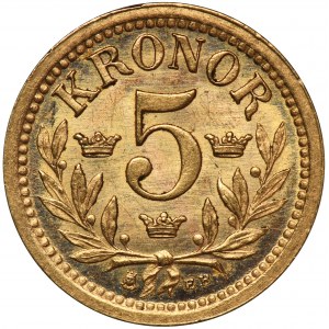 Schweden, Oscar II, 5 Kronen Stockholm 1899