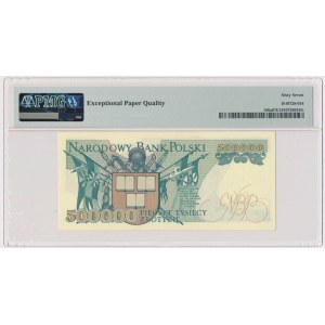 500.000 złotych 1990 - AB - PMG 67 EPQ - rzadka seria