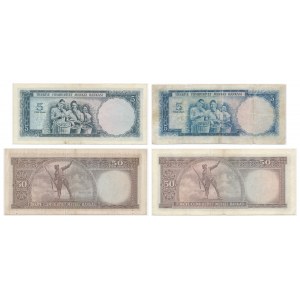 Turkey, 5-50 Lirasi 1930-70 (4 pcs.)