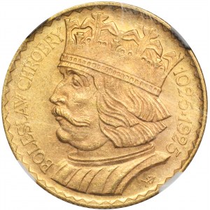 10 gold 1925 Chrobry - NGC MS64