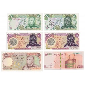 Iran, lot 50-500.000 Rials (6 pcs.)