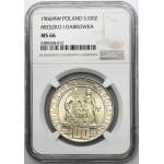 100 gold 1966 Mieszko and Dabrowa - NGC MS66