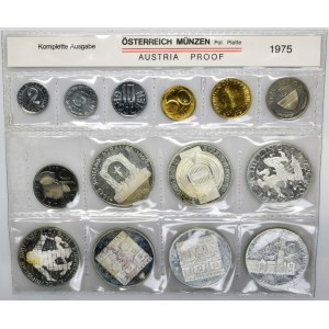 Austria, Set 1975 (14 pcs.)