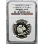 500 zl 1985 Environmental Protection Squirrel - NGC PF69 ULTRA CAMEO